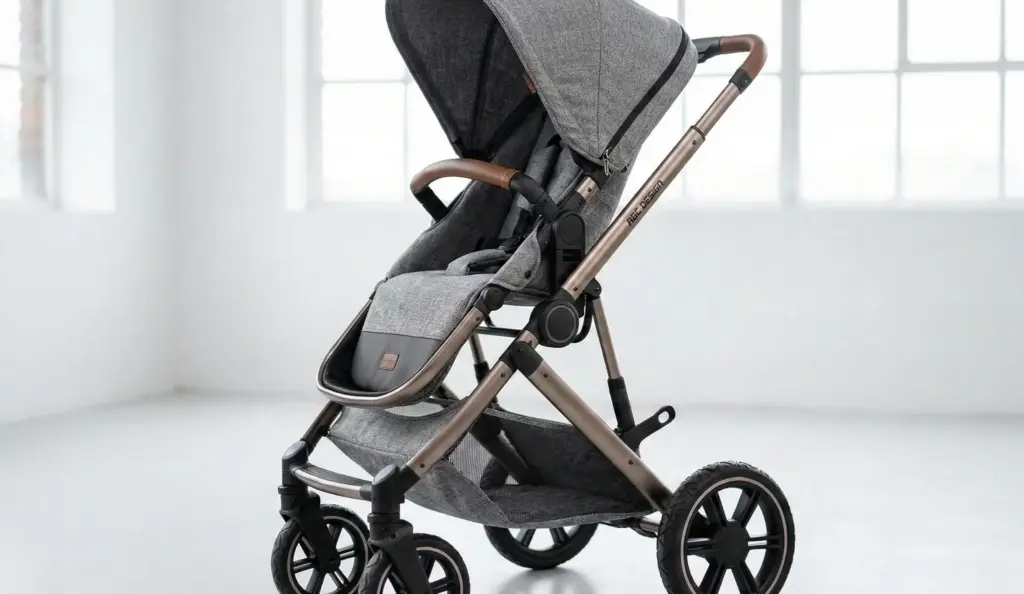 Design und Verarbeitung des ABC Design Ping 3 Trekking mit Rahmen und Stoffdetails