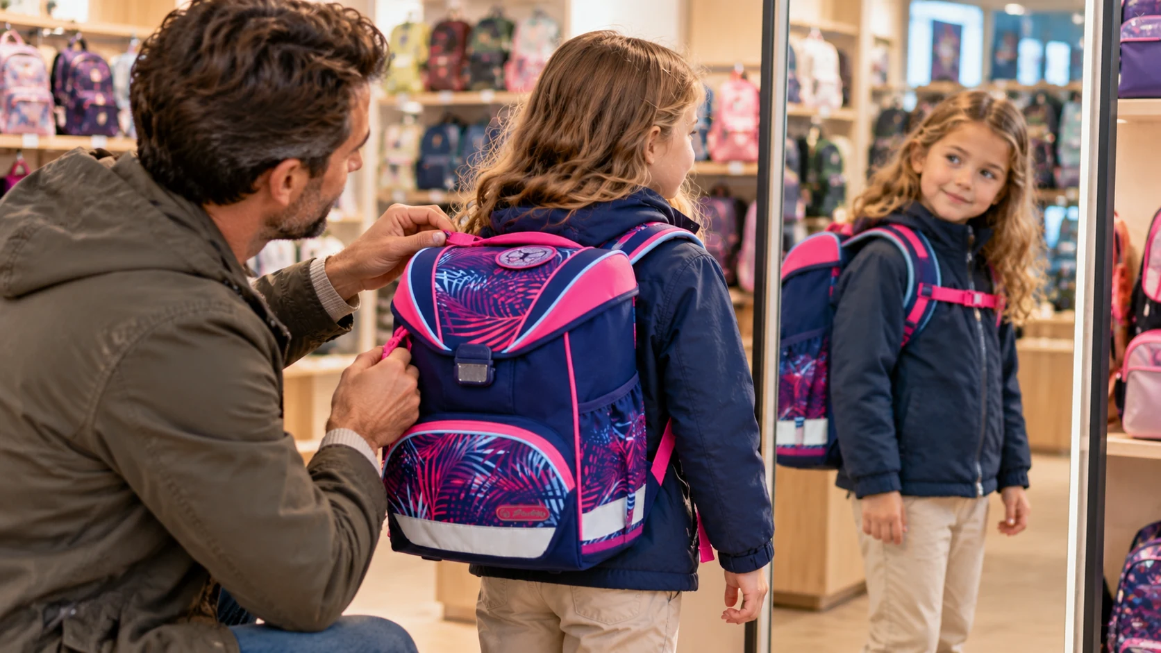 Herlitz UltraLight Anprobe – Schulranzen im Fachgeschäft richtig einstellen